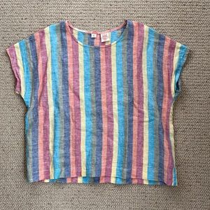 Lilla Barn 100% linen top, size L